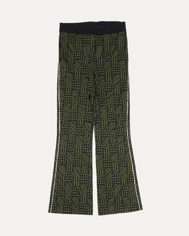 Plaid Flared Pants Comfortable Jogging Pants