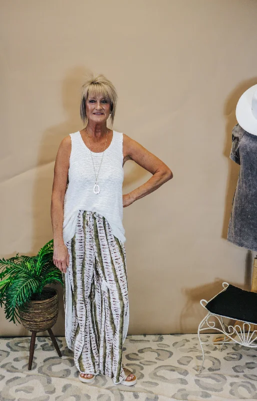On Vacay Time Olive & Brown Pants Cozy Lounge Pants