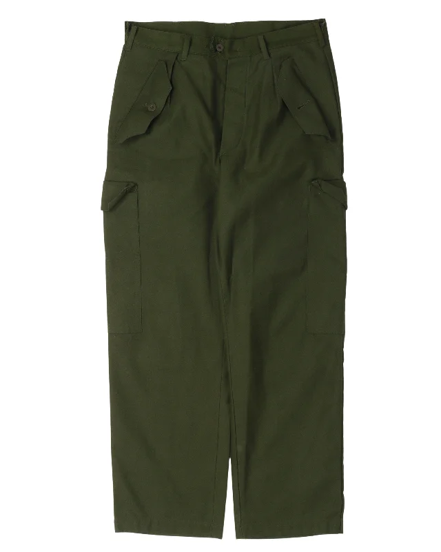 Swedish Military Cargo Pants Formal Wide-Leg Pants