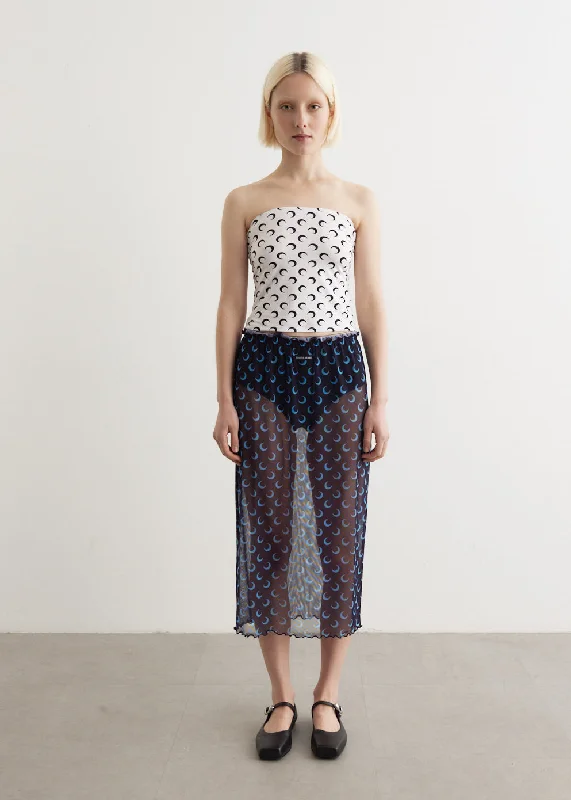 Mesh Midi Skirt chiffon skirt floaty