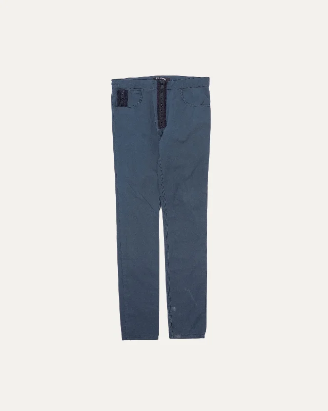 Exposed Zipper Fly Pants Elegant Trouser Pants