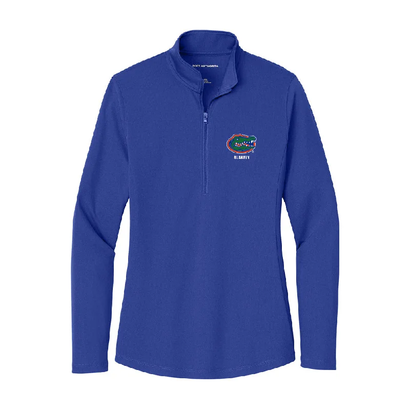 Florida - NCAA Women's Gymnastics : Skye Blakely - Women's Lightweight Quarter Zip Jacket V-Neck Jacket Boat Neck Jacket Square Neck Jacket