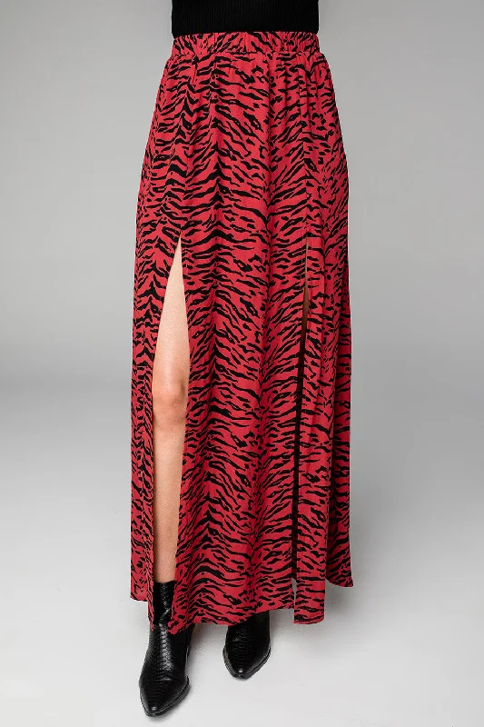 Bridget Maxi Skirt - Tigers Blood corduroy skirt textured