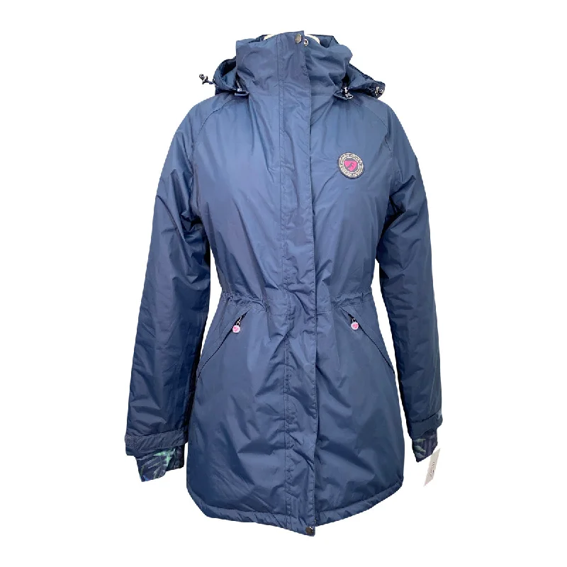 Aubrion Ladies 'Hackney' Rain Jacket in Navy - Women's XS Tailored Jacket Straight Jacket A-Line Jacket