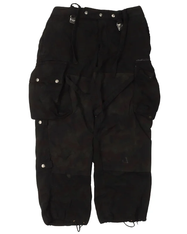 Modified Over-Dyed Swiss Alpenflage Cargo Pants Casual Track Pants