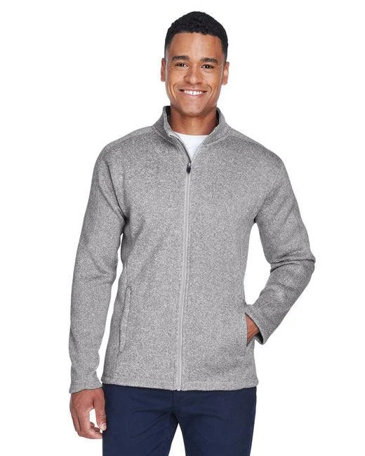 Devon & Jones Men's Bristol Full-Zip Sweater Fleece Jacket DG793 Cotton Fabric Linen Fabric Terry Fabric