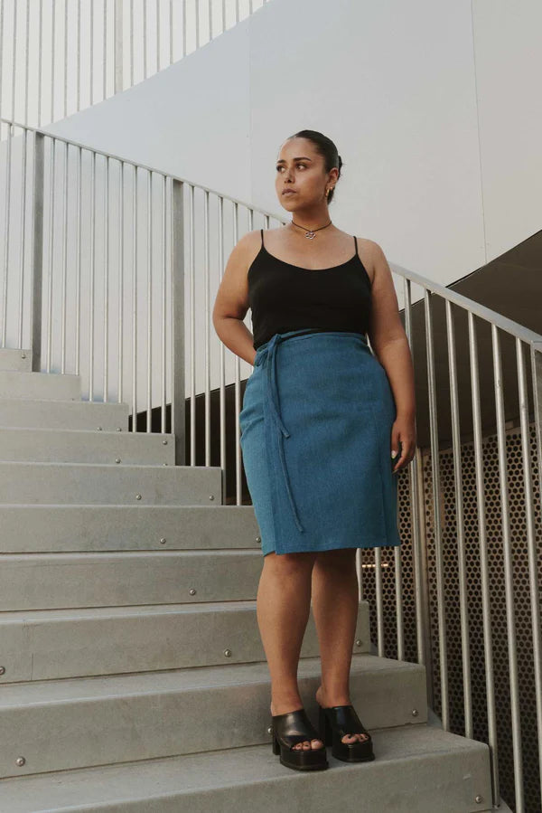 PDF Pattern - Strap Wrap Skirt | Puff and Pencil midi skirt versatile