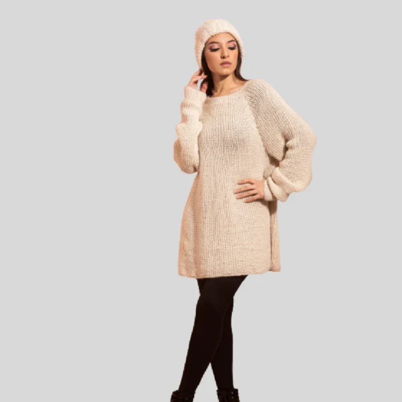 Ana Oversized Alpaca Sweater Bright Pastel Dark