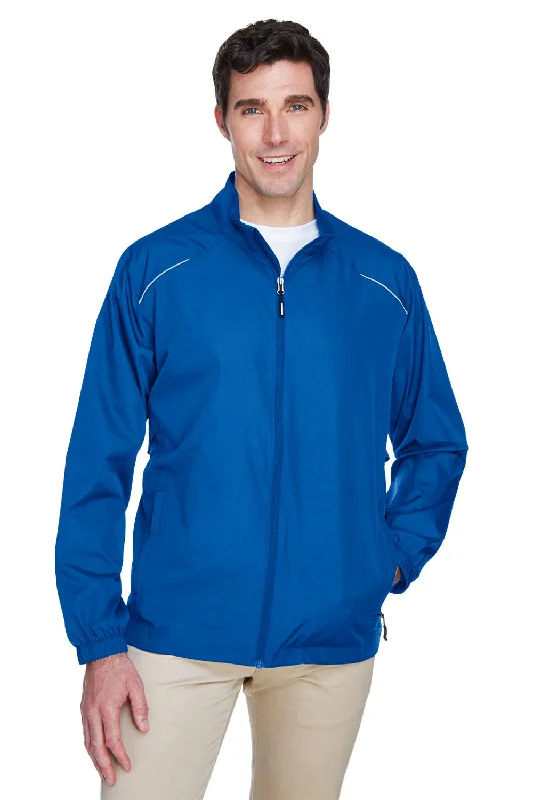 Core 365 Mens Motivate Water Resistant Full Zip Jacket - True Royal Blue Wool Jacket Cashmere Jacket Tweed Jacket