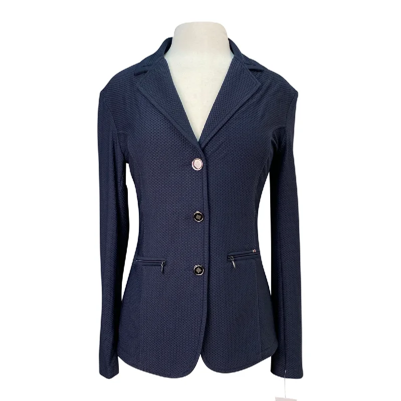 Espoir Mesh Show Jacket in Navy - Women's Medium Herringbone Jacket Checkered Jacket Solid Jacket