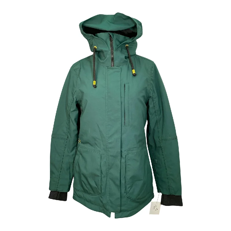 Redingote Insulated Winter Riding Jacket in Pine - Women's Small Cardigan Sweater Pullover