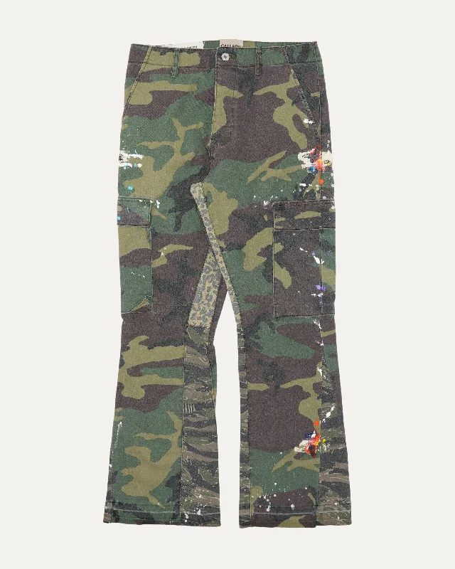 LA Flare Camouflage Pants Comfy Cargo Trousers