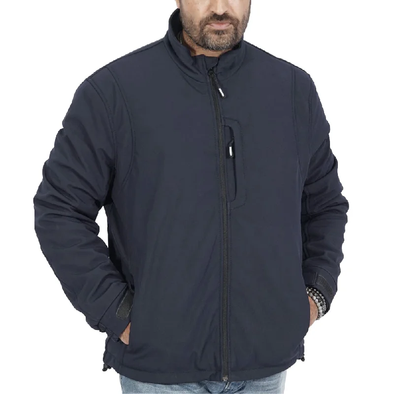Donald Navy Blue Padded Jacket Elasticated Jacket Padded Jacket Insulated Jacket