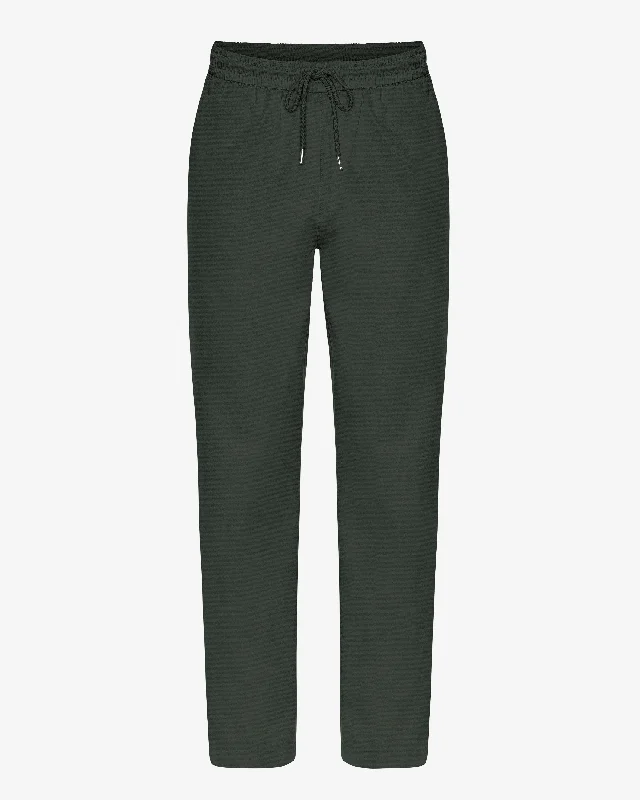 Organic Twill Pants - Hunter Green Comfortable Denim Trousers