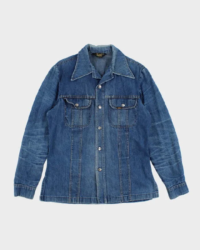 Vintage 70s Soft Denim Jacket - M-L Fitted Jacket Loose Jacket Oversized Jacket