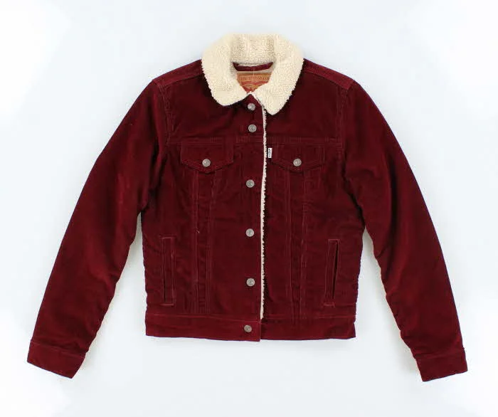 Vintage 00s Levi's Sherpa Corduroy Jacket - XS Jacket Blazer Coat
