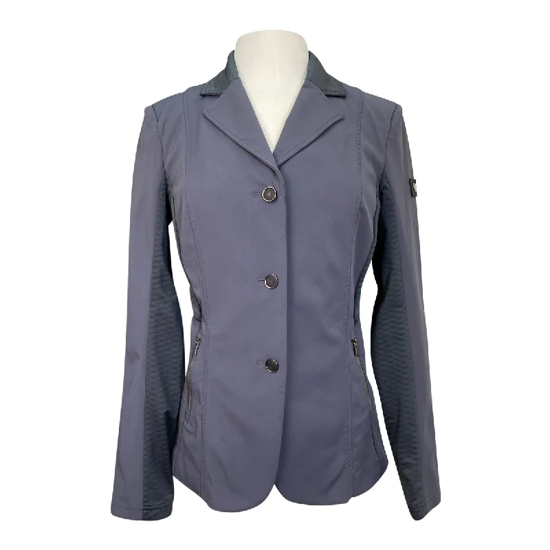 Ariat 'Galatea Bellatrix' Show Jacket in Steel Grey - Women's 8R Belted Jacket Elasticated Jacket Padded Jacket