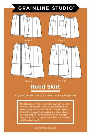 Reed Skirt Sizes 14-30 — Grainline Studios wool skirt sturdy