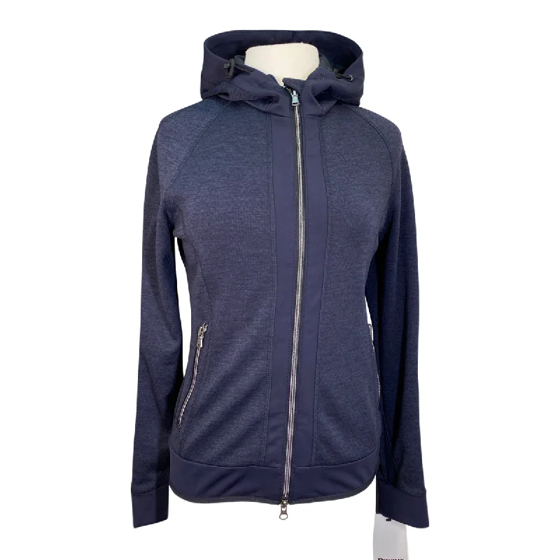 Pikeur 'Arizona' Jacket in Navy Heather - Women's EU 38 (US Small) Faux Fur Fabric Real Fur Fabric Shearling Fabric