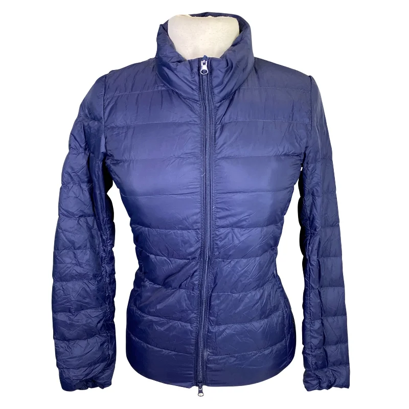 TKEQ 'EZ Packable' Down Jacket in Navy - Women's XL Trench Coat Raincoat Waterproof Jacket