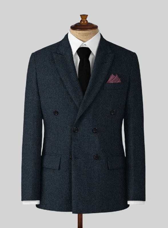 Highlander Blue Tweed Jacket Embroidered Jacket Appliqued Jacket Beaded Jacket