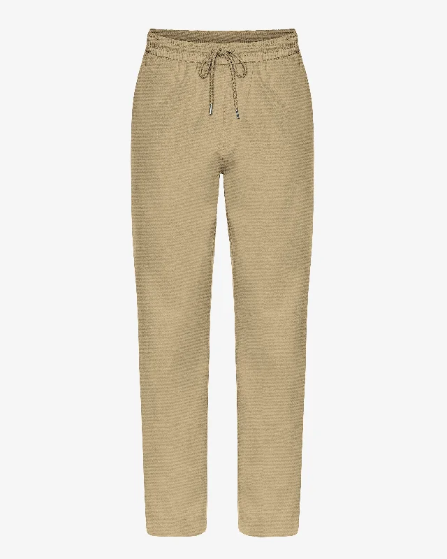 Organic Twill Pants - Desert Khaki Elegant Silk Pants