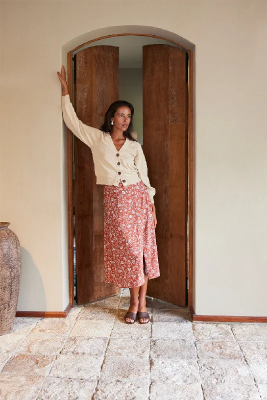 Avery Skirt in Adobe Floral tulle skirt dreamy