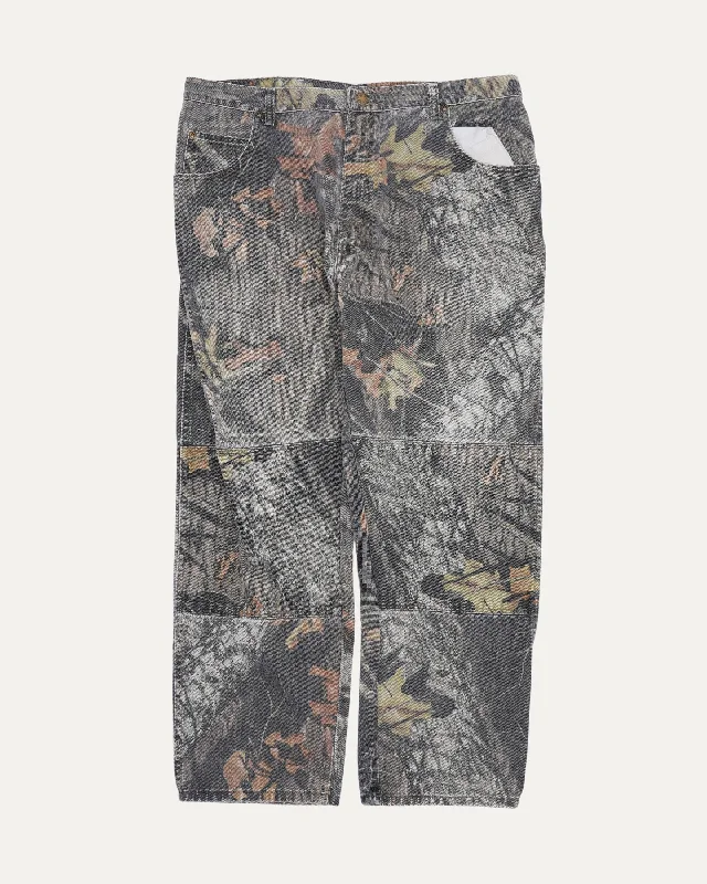 Mossy Oak Wrangler Double Knee Pants Formal Linen Trousers