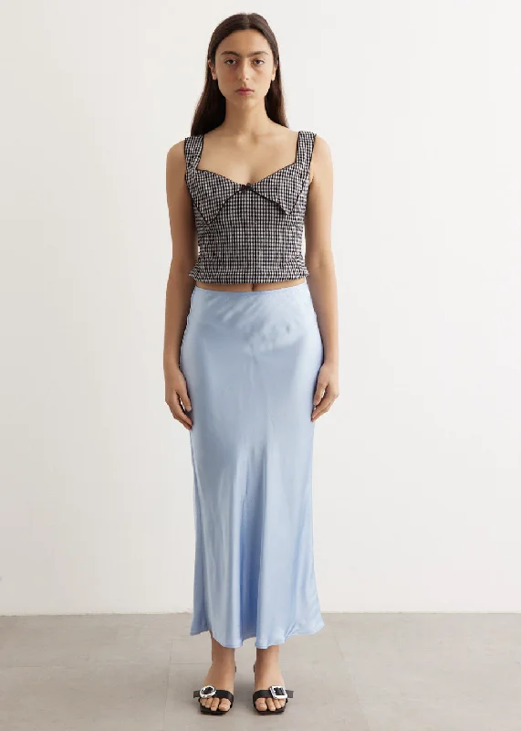 Concetta Skirt silk skirt smooth