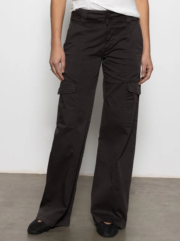 Rebel Standard Rise Straight Leg Pant Obsidian Trendy High-Waist Trousers