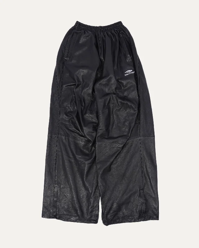 3B Leather Track Pants Chic Capri Pants