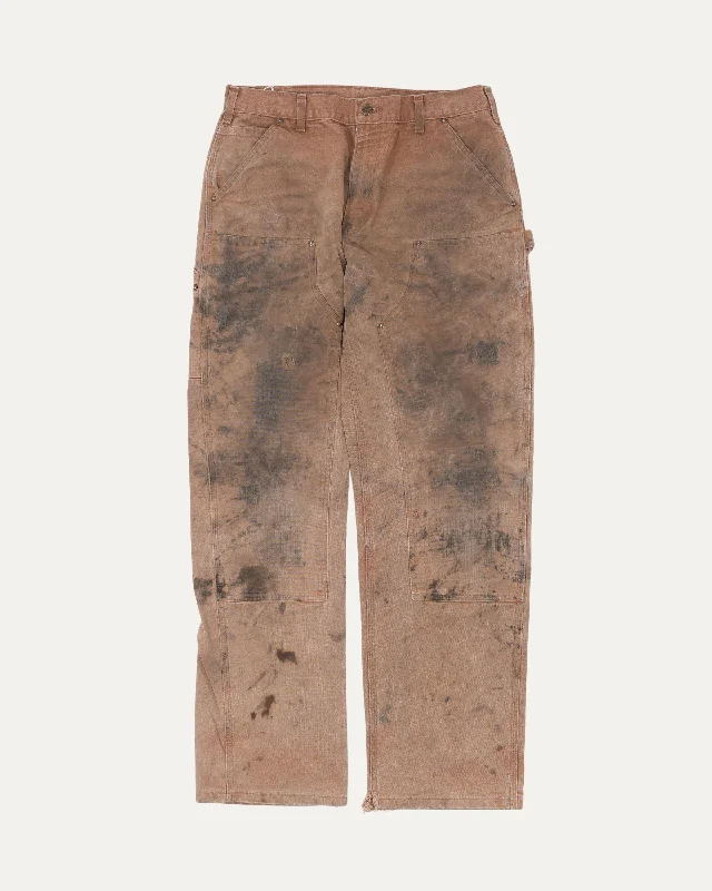 Carhartt Tan Double Knee Pants Slim-Fit Leggings