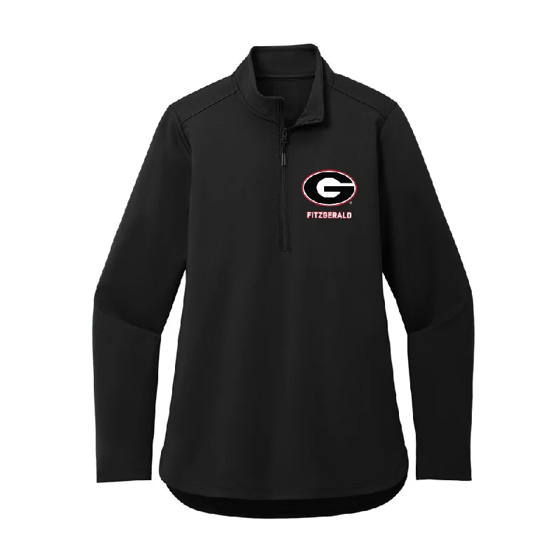 Georgia - NCAA Women's Gymnastics : Sidney Fitzgerald - Women's Premium Quarter Zip Jacket Tailored Jacket Straight Jacket A-Line Jacket