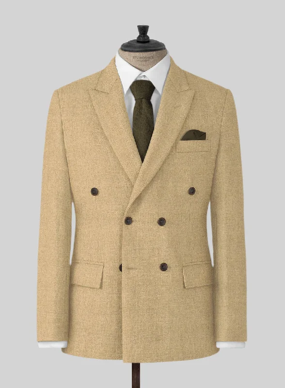 Naples Sahara Beige Tweed Jacket Elasticated Jacket Padded Jacket Insulated Jacket