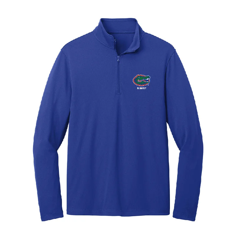 Florida - NCAA Women's Gymnastics : Skye Blakely - Lightweight Quarter Zip Jacket Fleece Fabric Down Fabric Feather Fabric