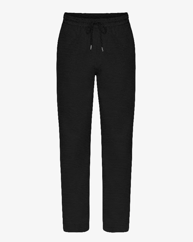 Organic Twill Pants - Deep Black Comfy Athletic Pants