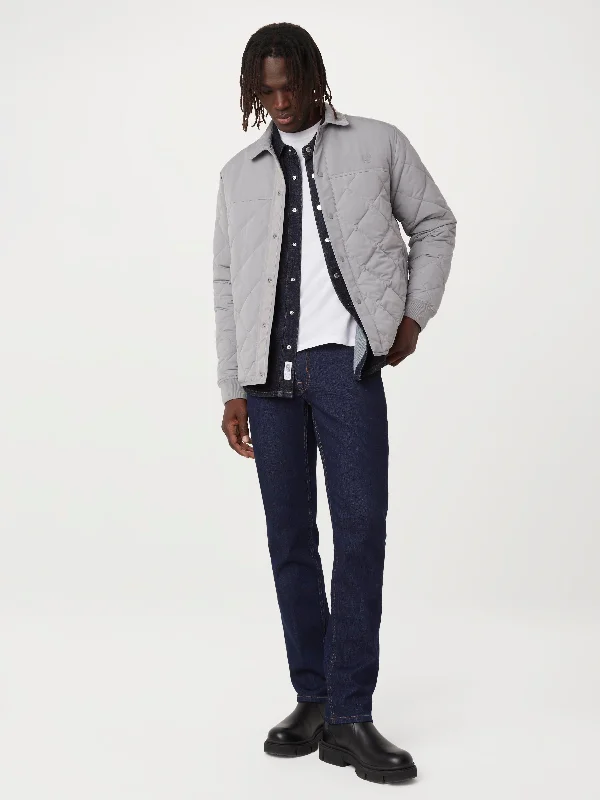 The Skyline Collared Jacket in Grey Embroidered Jacket Appliqued Jacket Beaded Jacket