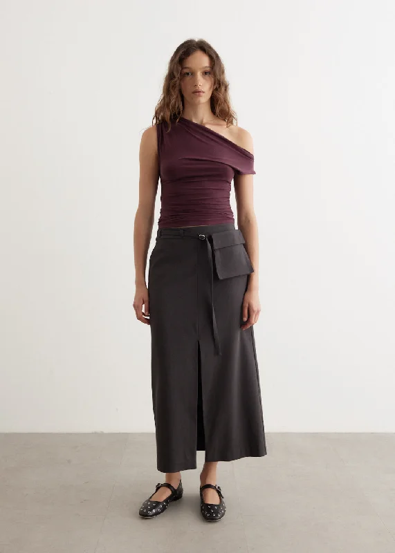 Pillar Utility Skirt denim skirt classic
