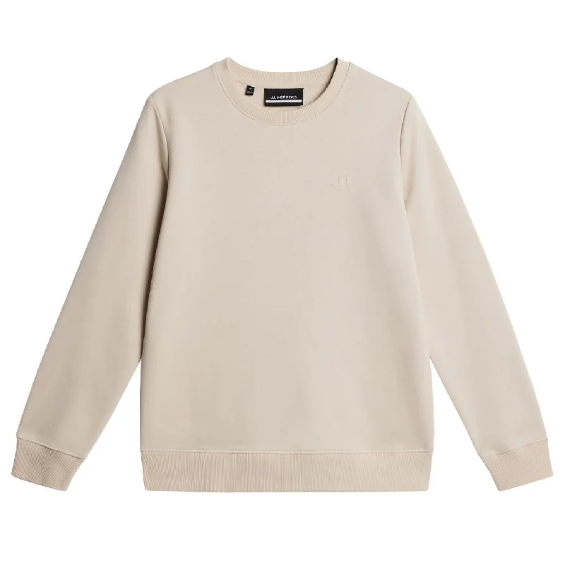 Womens Alpha Crew Neck Sweater Moonbeam - SS25 Slim Fit Regular Fit Oversized