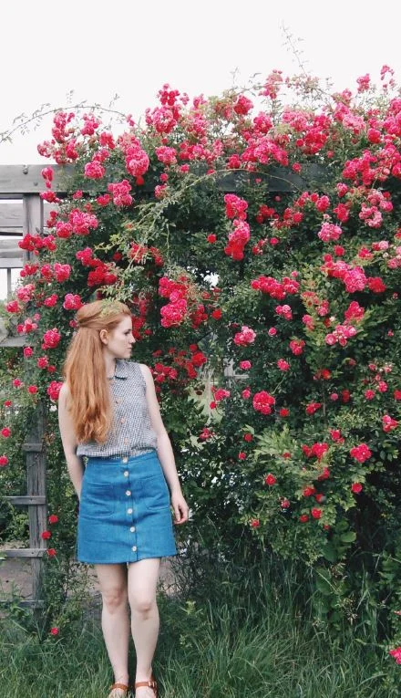 PDF Pattern - Denim Button-Up Skirt | Anna Allen Clothing button skirt front