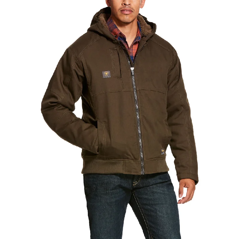 Ariat Men's Rebar DuraCanvas Jacket Herringbone Jacket Houndstooth Jacket Plaid Jacket