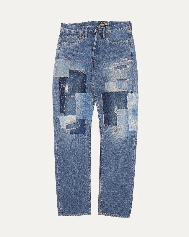 14oz Denim 5P Pants Monkey Cisco Dixie Remake Modern Bootcut Pants