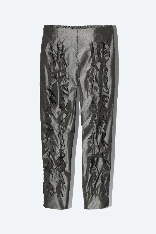 MEMORY TAFFETA PANTS Casual Wide Pants