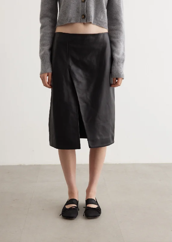 Ekare Slit Skirt cashmere skirt fine