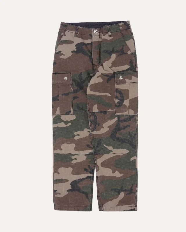 Camouflage Cargo Pants Trendy Wide-Leg Pants