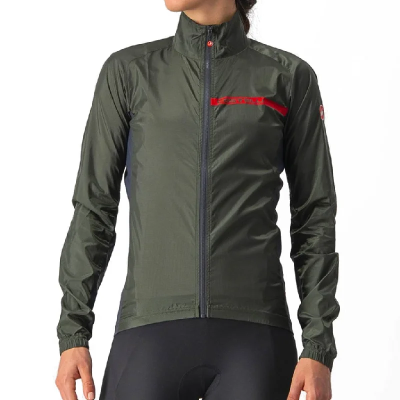 Castelli Squadra Stretch Jacket Women's V-Neck Jacket Boat Neck Jacket Square Neck Jacket