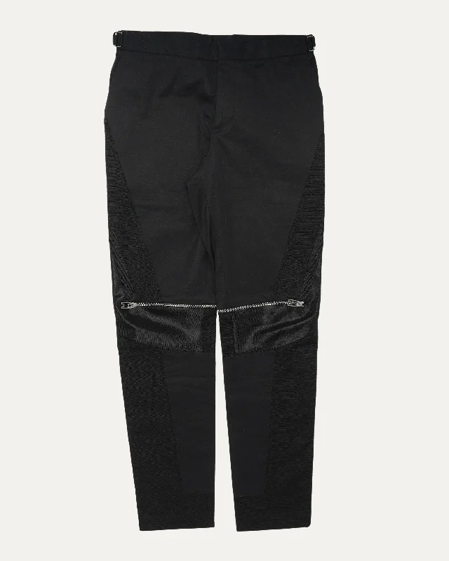 Knee Zip Pants Fashionable Track Pants