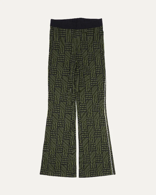 Plaid Flared Pants Classic Straight Pants