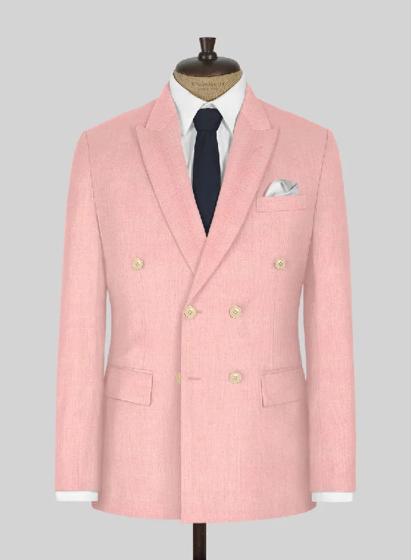 Napolean Runway Pink Wool Jacket V-Neck Jacket Boat Neck Jacket Square Neck Jacket