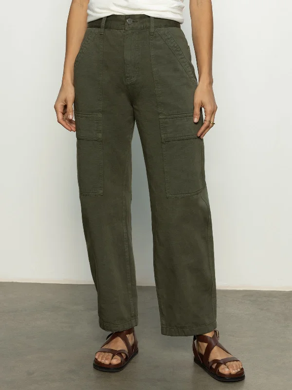 Boyfriend Utility Pant Kalamata Chic Checkered Pants